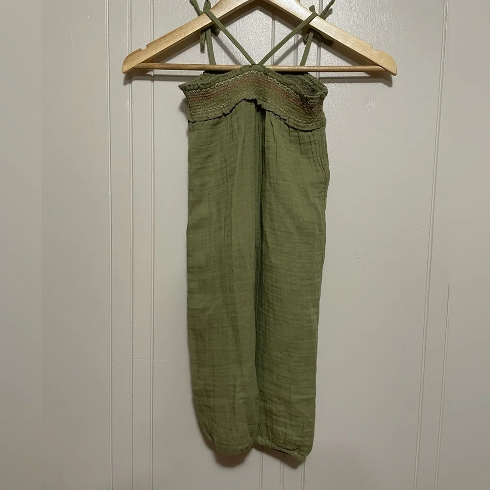 Old Navy olive green romper